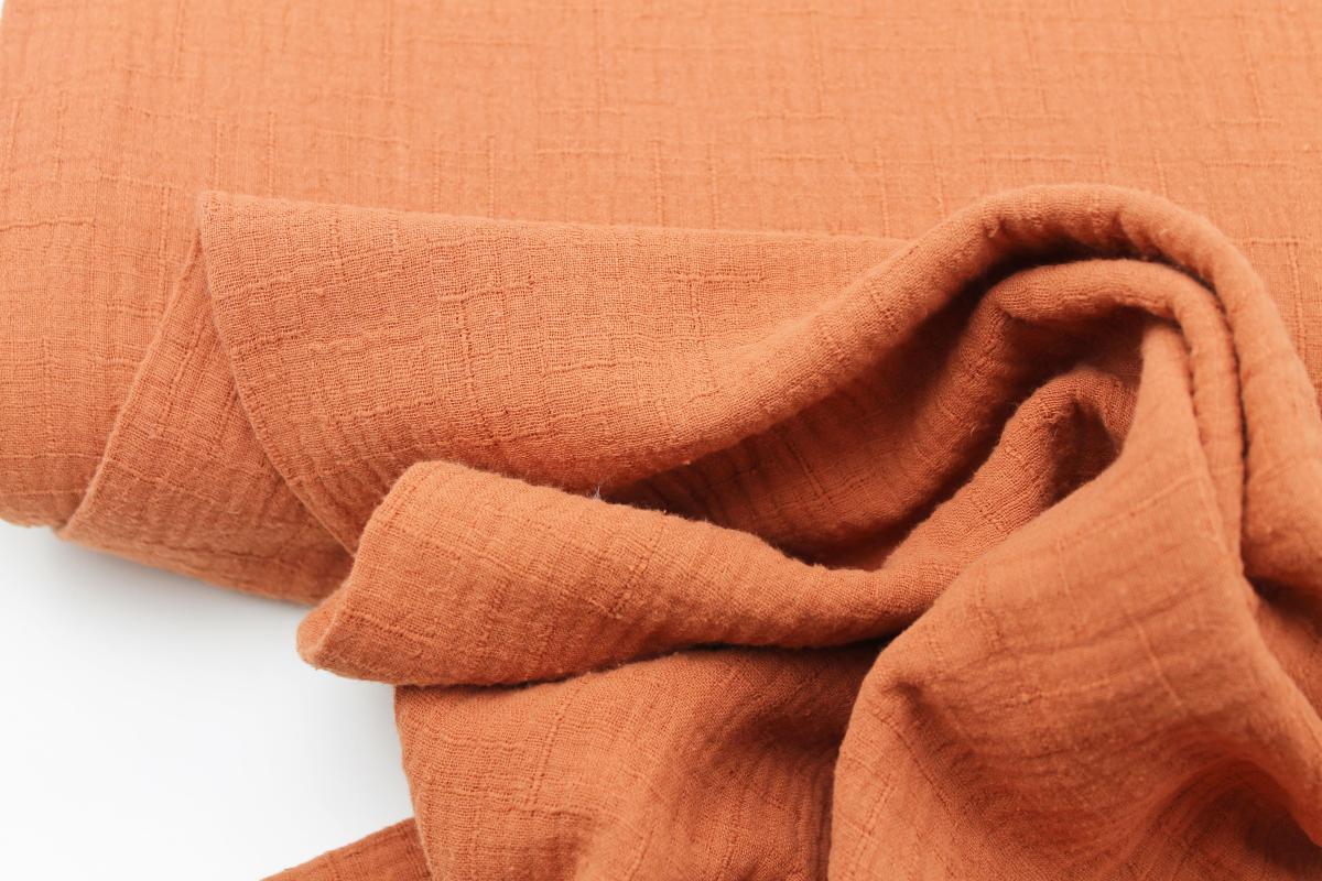 Bambus Musselin - burnt orange