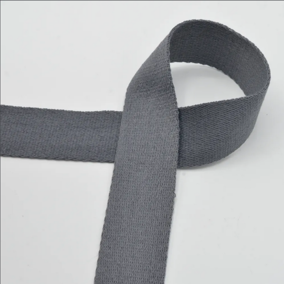 Weiches Gurtband  40mm - grau