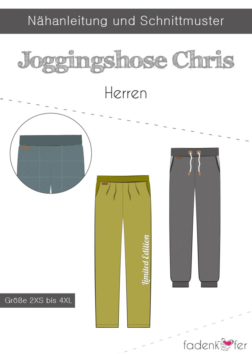 Jogginghose Chris - Herren - von Fadenkäfer - Papierschnittmuster