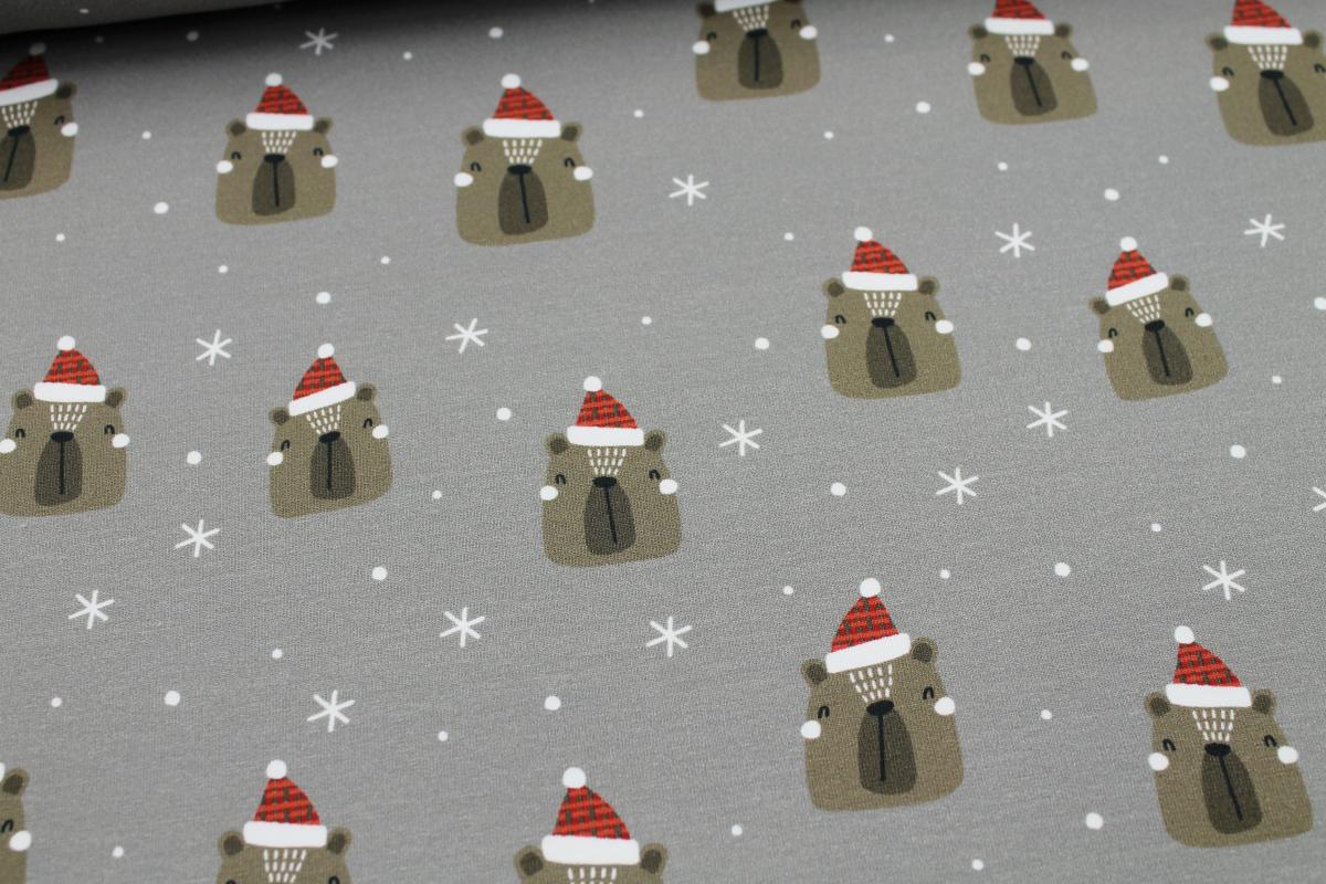 French Terry – Bären Weihnachten FvJ