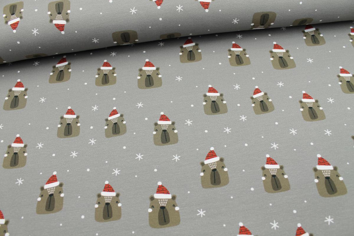 French Terry – Bären Weihnachten FvJ