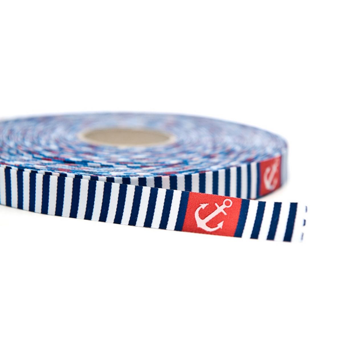 Webband Anker blau - Blaubeerstern