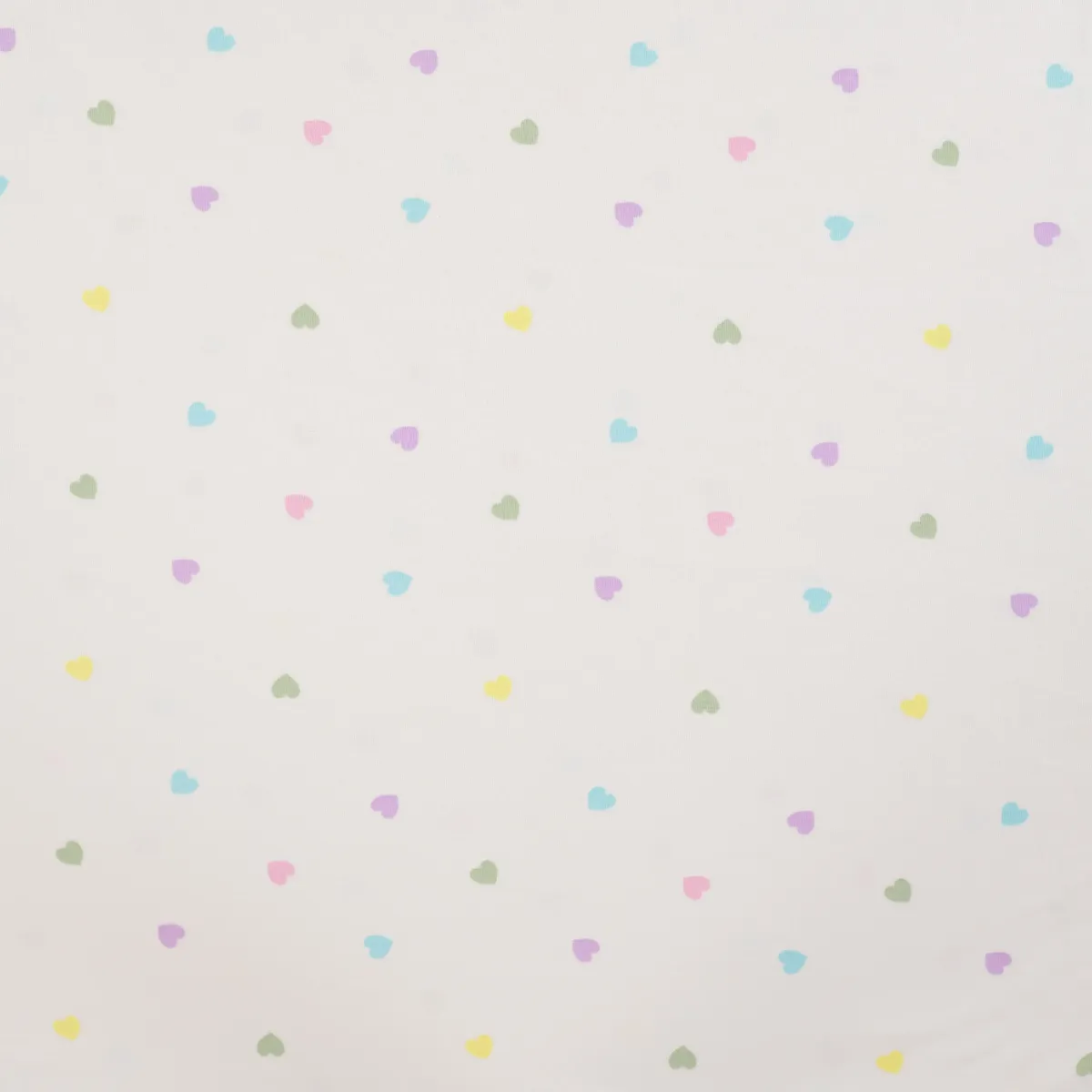 Kinderstoff Herzen bunt weiß Detail