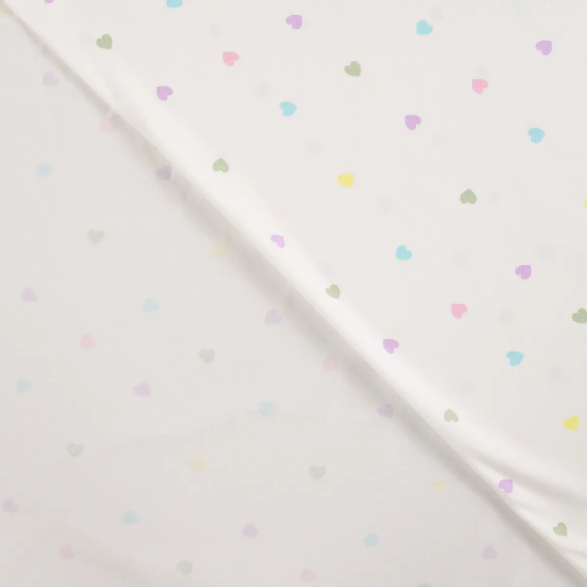 Baumwolljersey Herzmuster Meterware weich