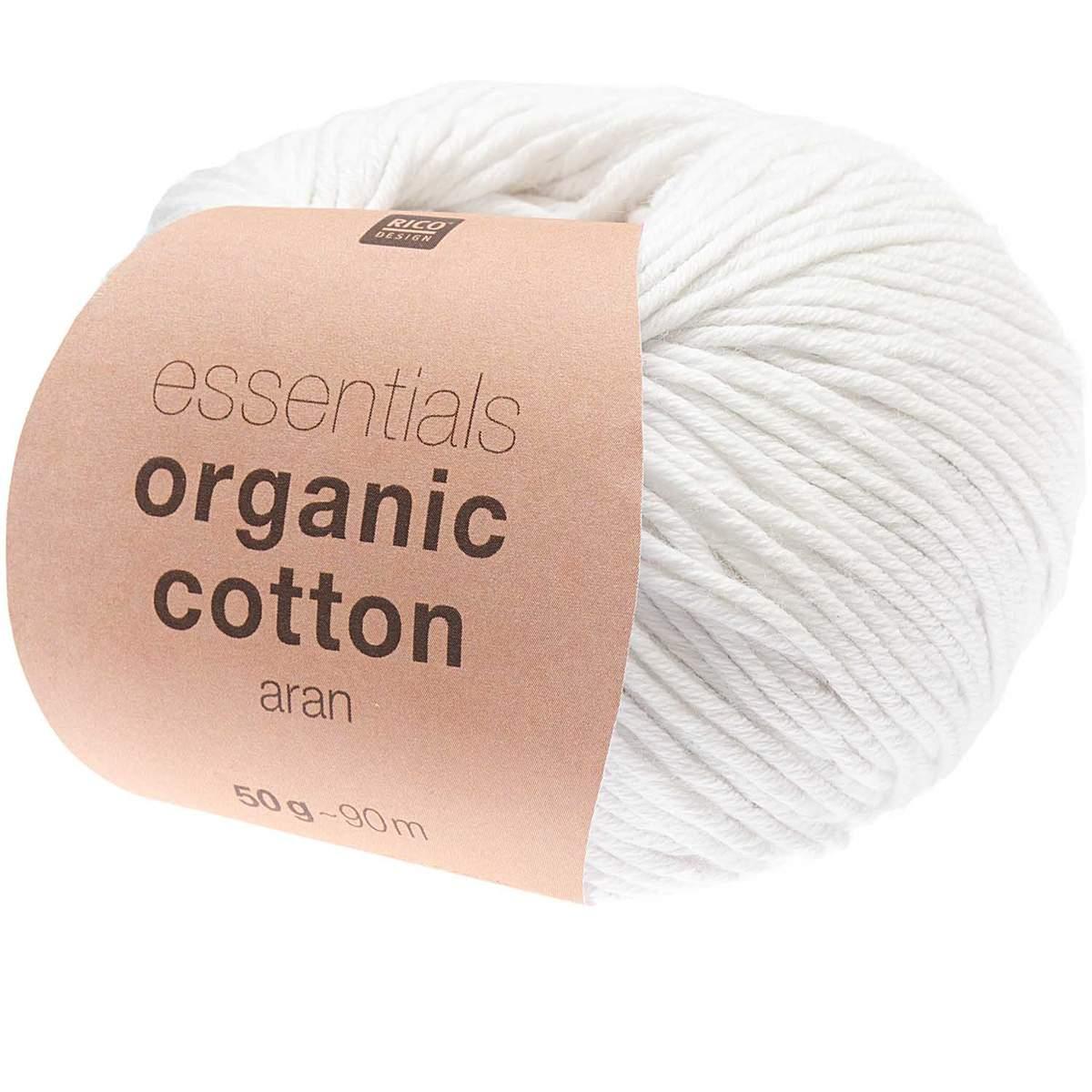 Design Essentials Organic Cotton aran 50g 90m weiß