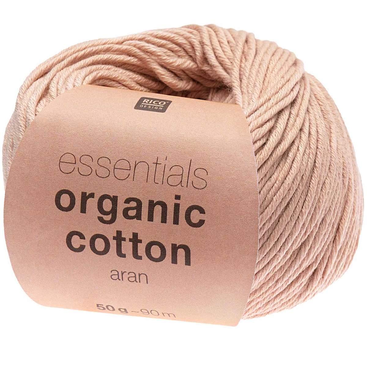 Rico Design Essentials Organic Cotton aran 50g 90m puder