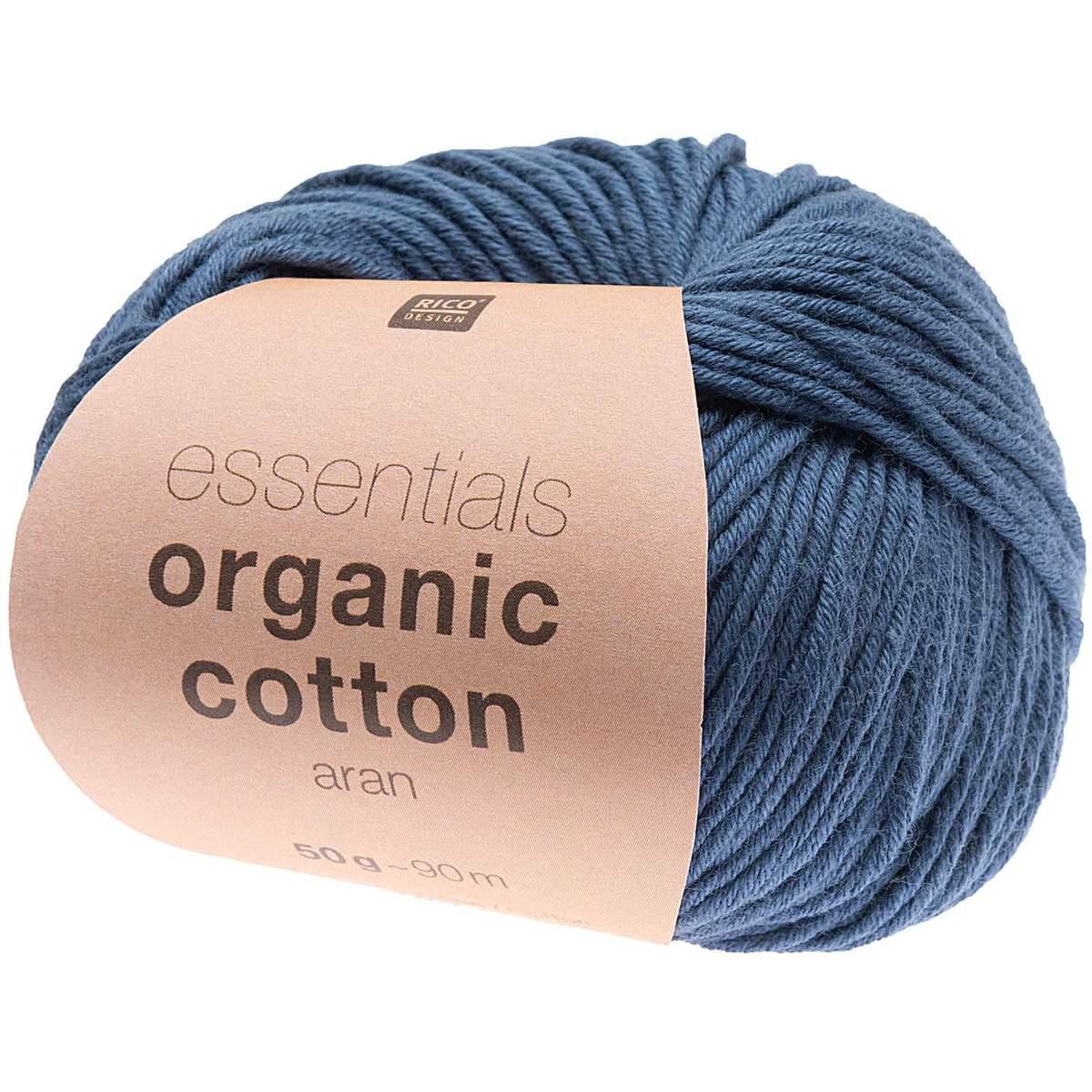 Rico Design Essentials Organic Cotton aran 50g 90m marine