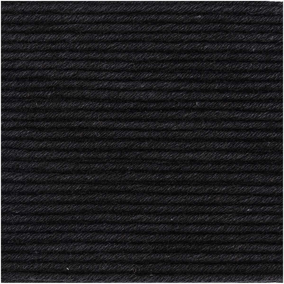 Rico Design Essentials Organic Cotton aran 50g 90m schwarz