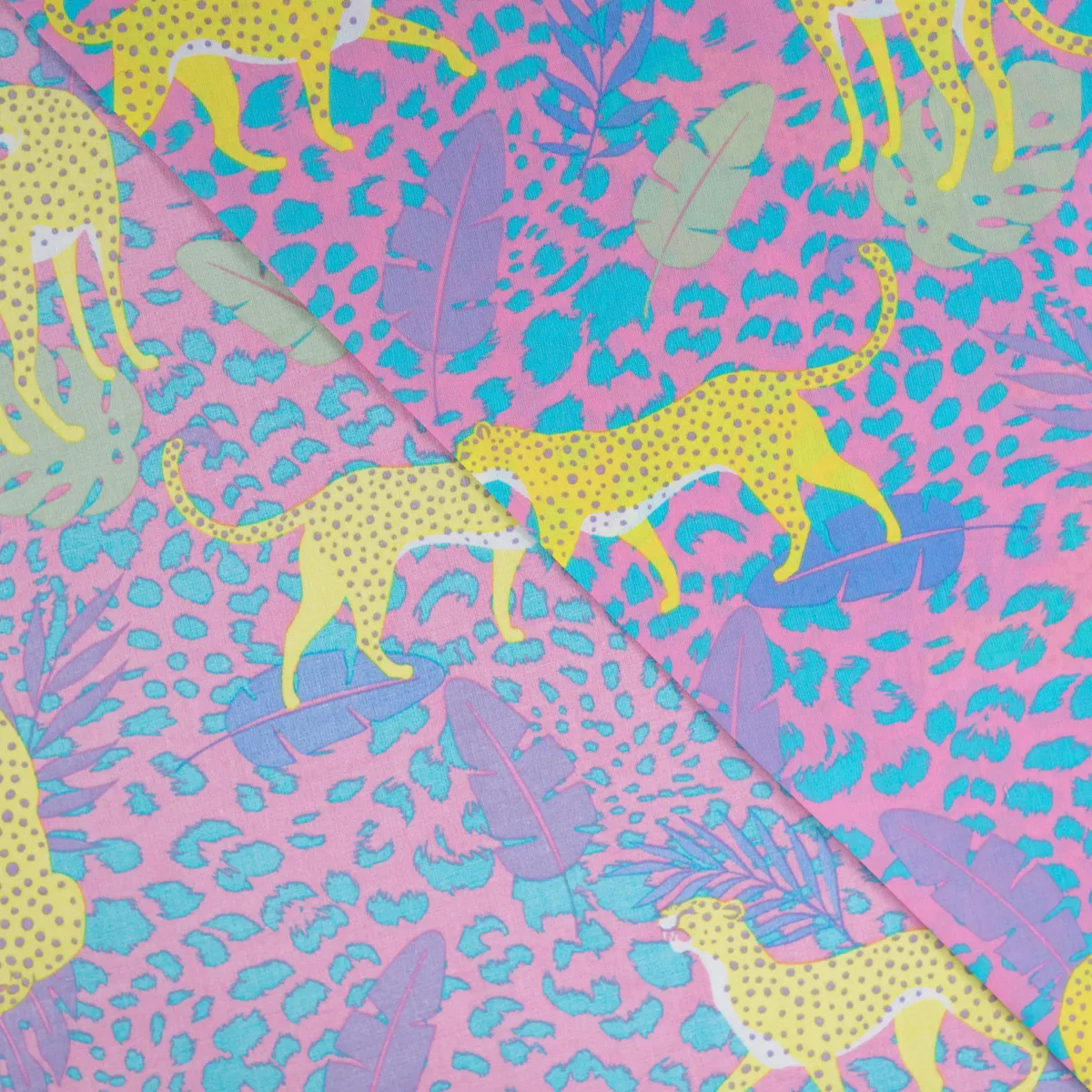 Baumwoll Voile Animal Print flieder pink für Sommerkleidung