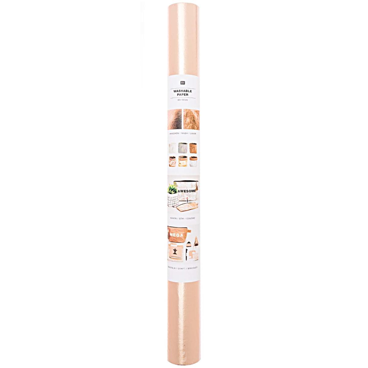 Washable Paper rosegold - 48cm x 100cm
