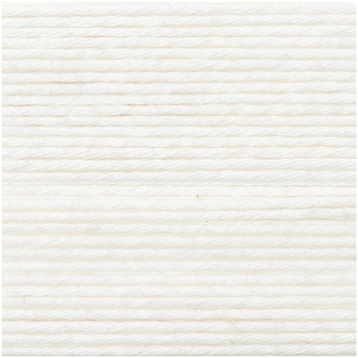 Ricorumi DK Häkelgarn Farbe 001 weiß