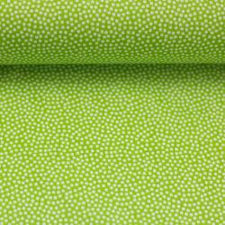 Baumwollstoff Dotty hellgruen weiße Punkte Swafing