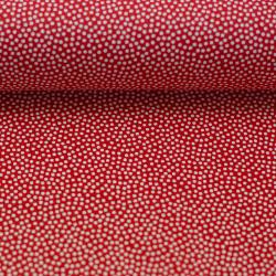 Baumwollstoff Dotty rot weiße Punkte Swafing