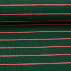 Baumwolljersey ISA petrol gestreift von Swafing – elastischer Jersey Stoff Meterware