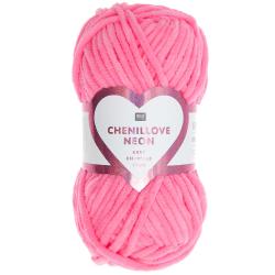 Rico Chenillove Chenillegarn neon pink