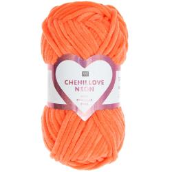 Rico Chenillove Chenillegarn neon orange