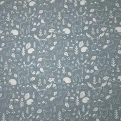 French Terry Rehe & Igel "Blue nature" - HILCO