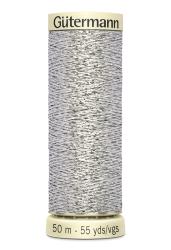 Gütermann Metallic Garn silber 50m - Farbe 41