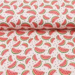 Gerippter Jersey mit kleinen Melonen in der Detailansicht