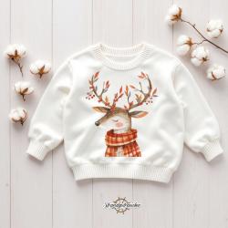 Buegelbild Weihnachtsrentier