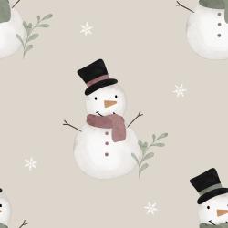 Schneemann taupe - Bio Jersey / Bio French Terry - Vorbestellung!!!