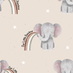 Regenbogenelefant - Bio Jersey / Bio French Terry - Vorbestellung!!!