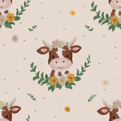 Blumenkuh creme - Bio Jersey / Bio French Terry - Vorbestellung!!!