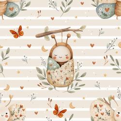 Kroki, das Krokodil (weiß) - Bio Jersey / Bio French Terry - Vorbestellung!!!