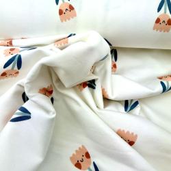 French Terry Tulpen - Blumen - Frühling