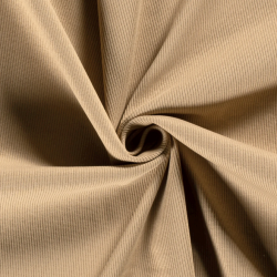 Rippjersey kamel - schmale Rippe