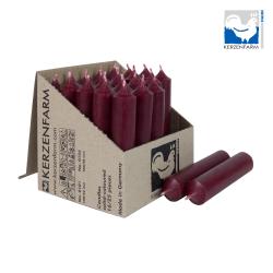 Stabkerze - weinrot 10cm lang - 22mm Durchmesser