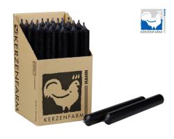 Stabkerze - schwarz 18cm lang - 22mm Durchmesser