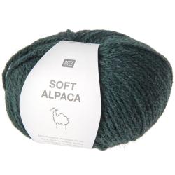 Rico Design Soft Alpaca Wolle Petrol 025 Garnstruktur