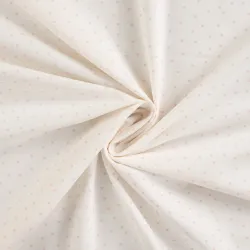 Baumwoll Popeline weiß rosa Herzen Stoff