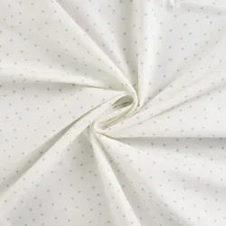 Baumwoll Popeline weiß rosa Herzen Stoff